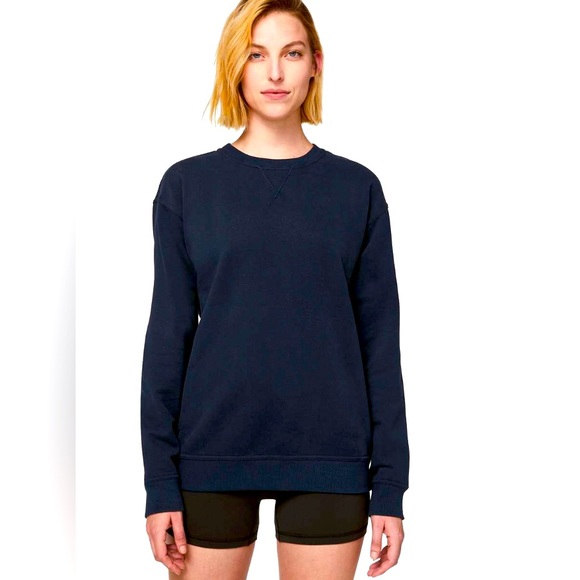 lululemon athletica Tops - NWT Lululemon All Yours Crew Night Sea Blue Size 4